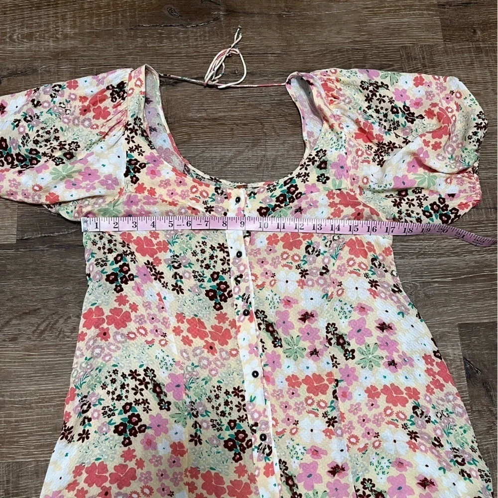 Free People Floral Callie Tunic Dress Vintage Combo Size Small